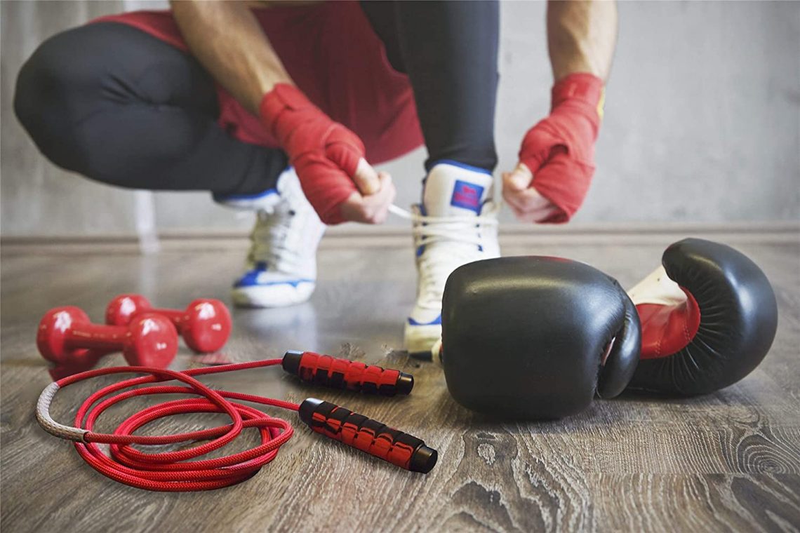 Corde à Sauter Speed Blukar | Câble Acier, Poignées Mousse | Réglable Pour Fitness, Boxe, CrossFit