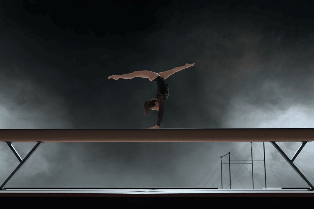 Comment faire l'équilibre sur une poutre de gymnastique